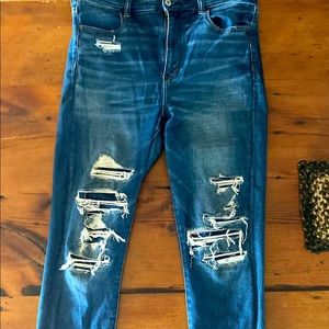 American Eagle Next Level Stretch Distressed Jean size 12 regular